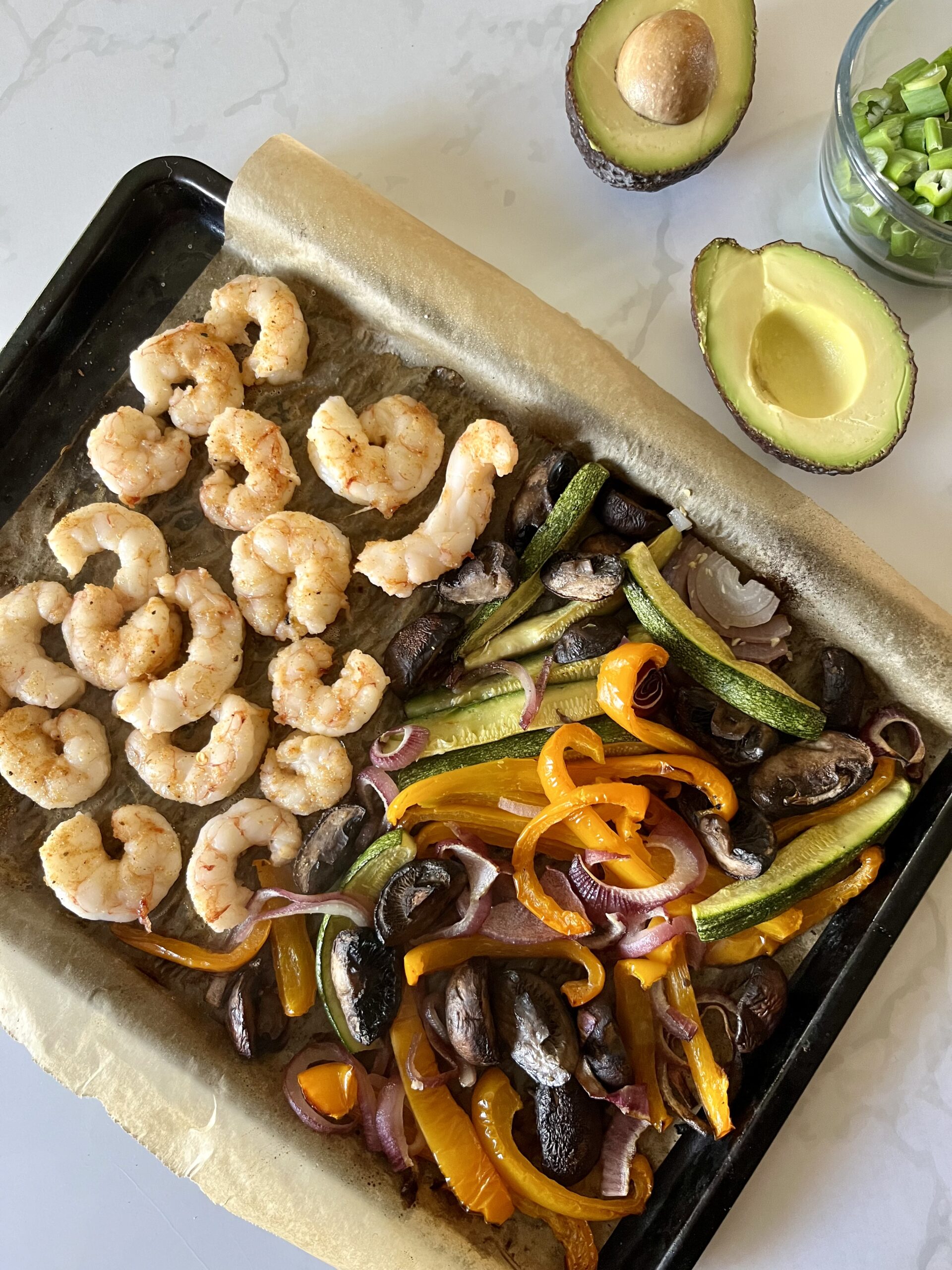 shrimp fajitas